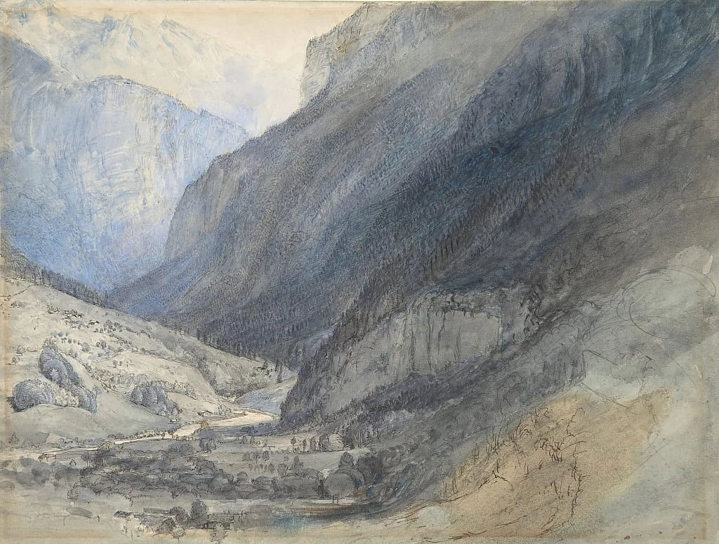 La valle di Lauterbrunnen, Svizzera, 1866